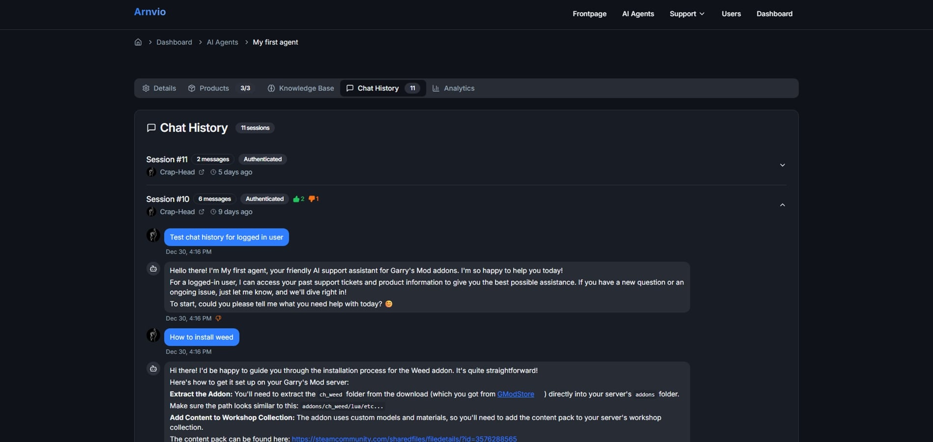Chat History